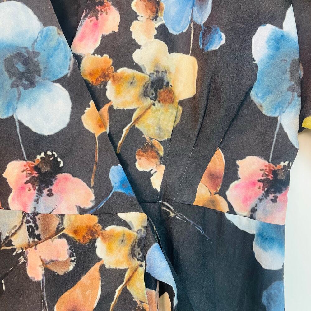 Anthropologie Wrapped Floral Maxi Dress Floral Print size XS - Picture 5 of 12
